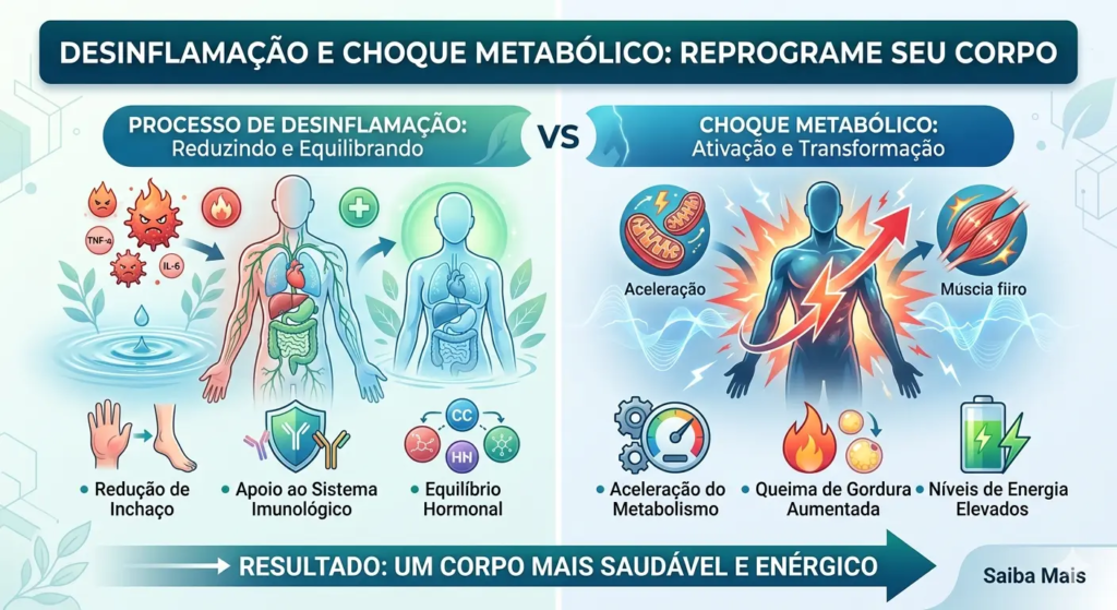 Fase 1 — Desinflamação e choque metabólico